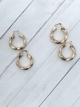 Load image into Gallery viewer, Nataly twisted hoop earrings
